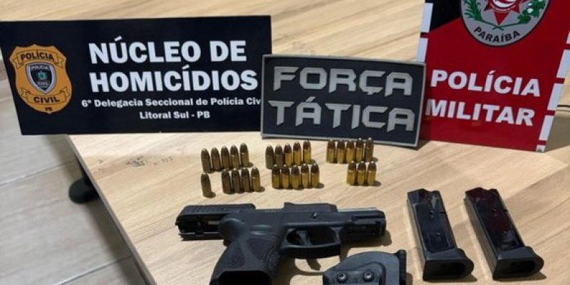 Polícias Civil e Militar prendem homem acusado de praticar duplo homicídio