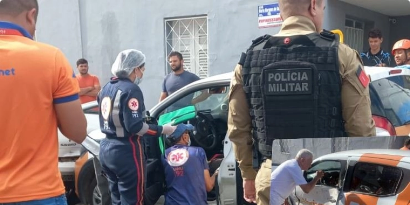 Engavetamento entre vários veículos deixa um ferido no Centro de Sousa