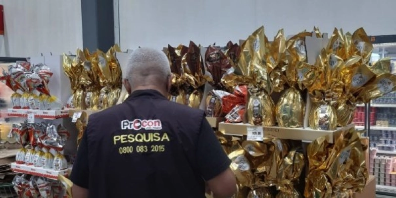 Procon-JP registra diferença de até R$ 83 no preço do ovo de Páscoa em pesquisa em supermercados