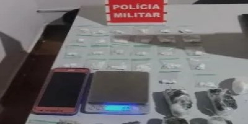 Ação da Polícia Militar apreende drogas e conduz homem por tráfico, no Sertão