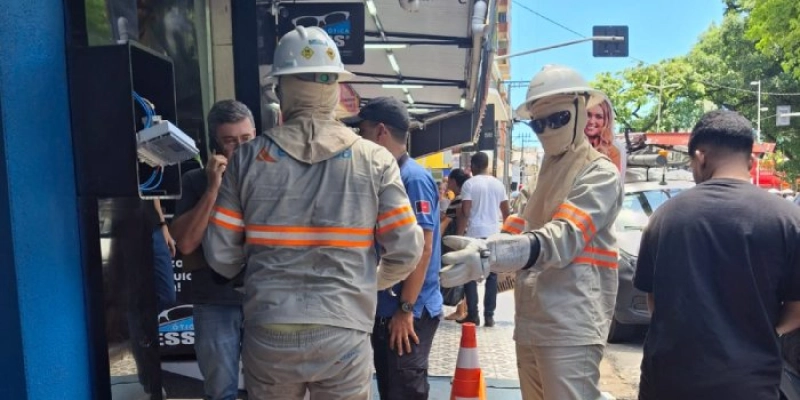 Ação contra furto de energia no centro de João Pessoa resulta em prisão em flagrante