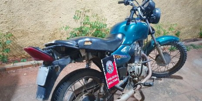 Operação Semana Santa: Polícia Militar apreende moto com sinais de adulteração, em Riacho dos Cavalos