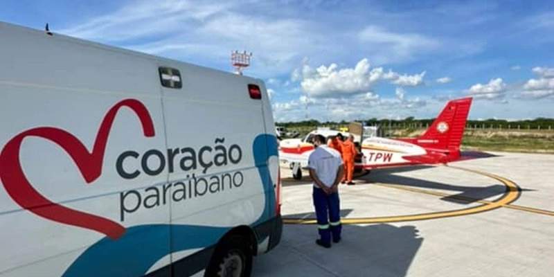 Coração Paraibano salva mais um paciente do Sertão com transferência de avião para cirurgia no Hospital Metropolitano