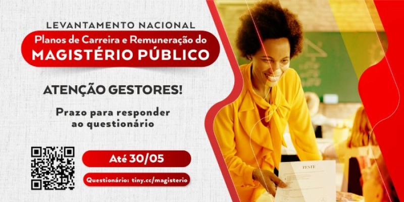 TCE integra levantamento nacional sobre planos de carreira do magistério; prazo vai até 30 de maio