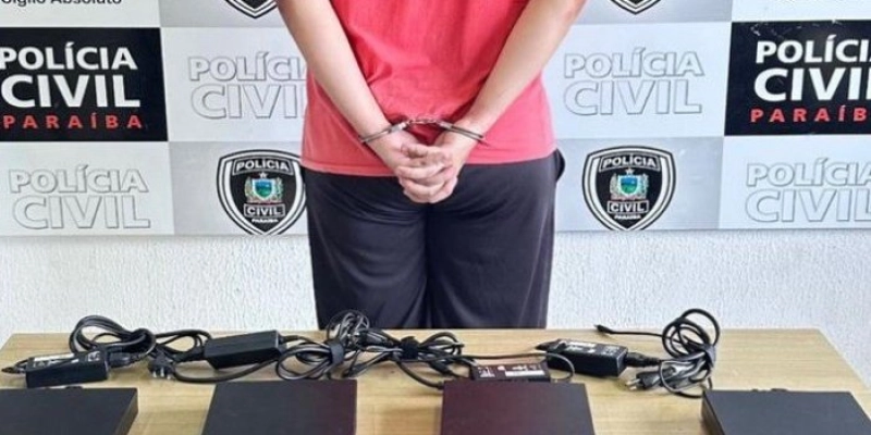 Polícia Civil da Paraíba recupera computadores furtados e prende receptador