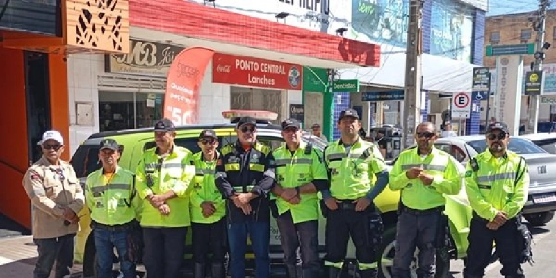 STTRANS e BPTRAN estão realizando ações educativas no Centro de Sousa