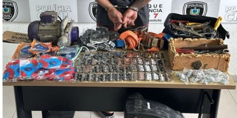 Funcionário é preso suspeito de furtar materiais da empresa onde trabalhava