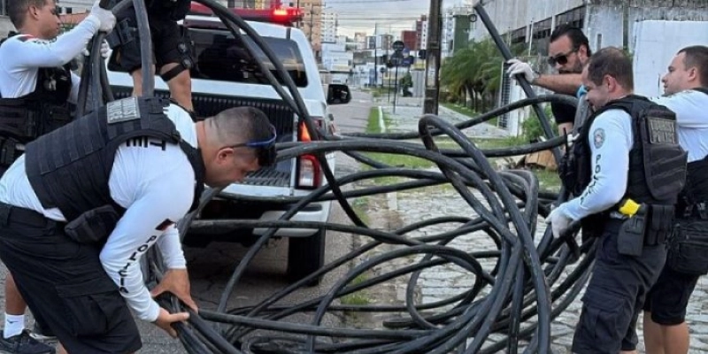 Policia Militar frustra furto de fios e prende acusado que já tinha passagem pela polícia