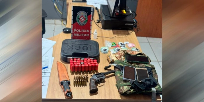 Polícia Militar apreende arma de fogo, munições e prende suspeito no interior da PB