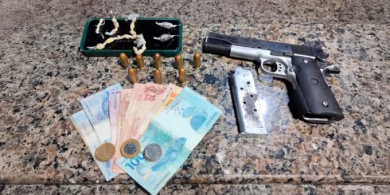Polícia Militar realiza prisão de homem por tráfico de drogas