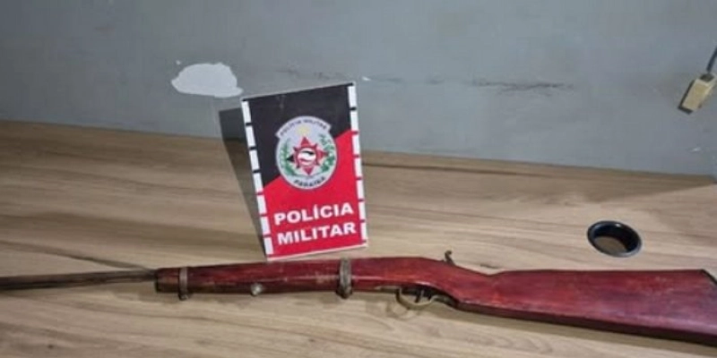 14º BPM prende homem por ameaça com porte ilegal de arma de fogo na zona rural de Sousa