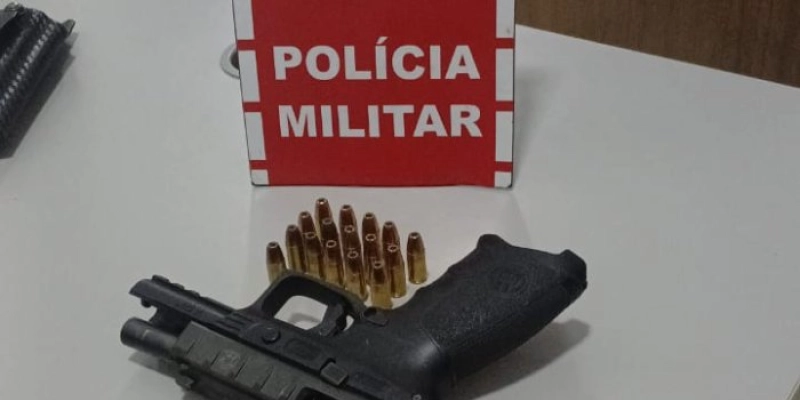Polícia Militar apreende arma após conter tumulto em um bar da cidade de Juru