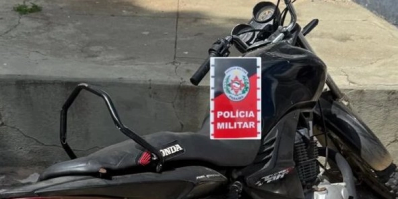 PM apreende moto com sinais de adulteração e conduz homem à Delegacia por embriaguez ao volante em Bonito de Santa Fé