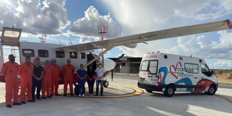 Coração Paraibano: transporte aeromédico ágil salva vida de paciente do Sertão