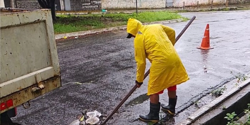 Seinfra reforça ações na rede de galerias para minimizar efeitos da chuva