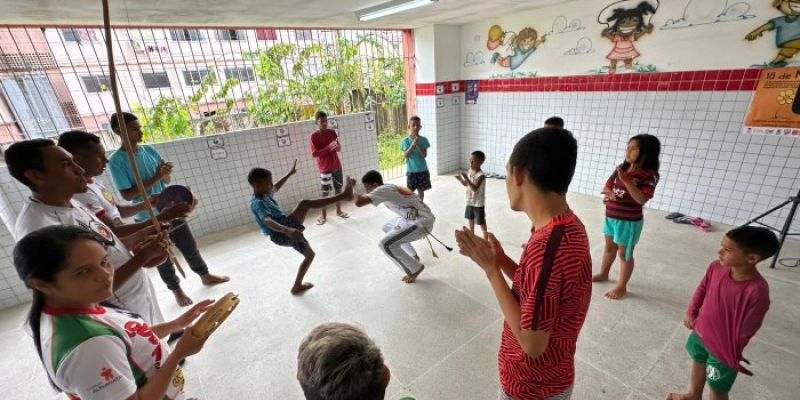 Prefeitura de JP promove colônia de férias e jovens do Vista Alegre participam de oficina de capoeira