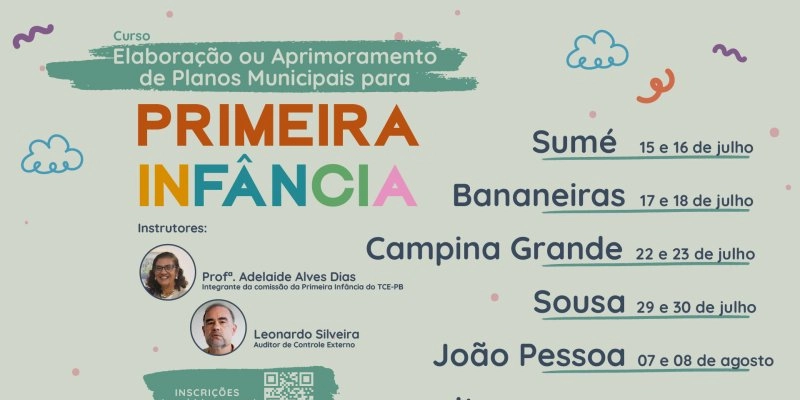 TCE-PB inicia nova capacitação regional para fortalecer políticas públicas voltadas à primeira infância