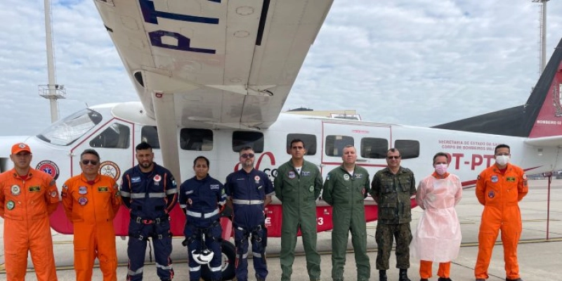 Transporte aeromédico do Governo faz transferência de paciente paraibano do Rio de Janeiro para João Pessoa