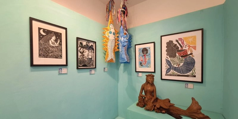 Exposição que celebra universo mítico dos mares e rios é aberta no Museu do Artesanato Paraibano