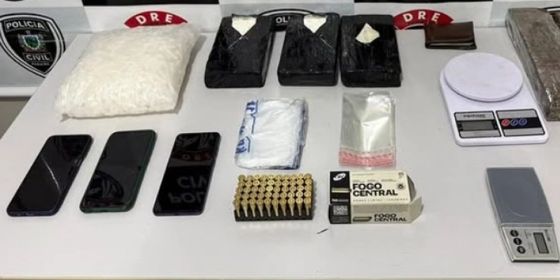 Foragidos da Justiça são presos com cocaína e maconha no interior da Paraíba