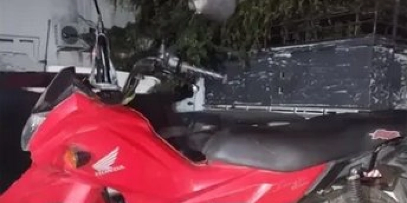 Em ação rápida, PM recupera motocicleta roubada em Uiraúna e conduz suspeito à Delegacia