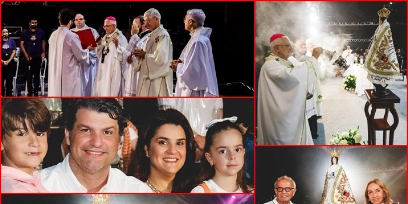 Chuva, missa e show da banda Colo de Deus marcam primeira noite da Festa das Neves 2025