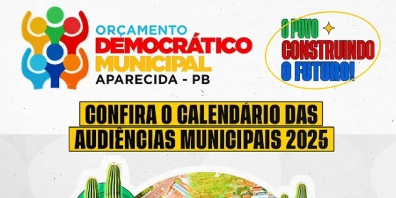 Prefeitura de Aparecida convida população para mais uma edição do Orçamento Democrático Municipal 