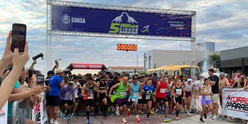 Em Sousa, 1ª Corrida 5 Milhas Cidade Sorriso reúne mais de 600 atletas