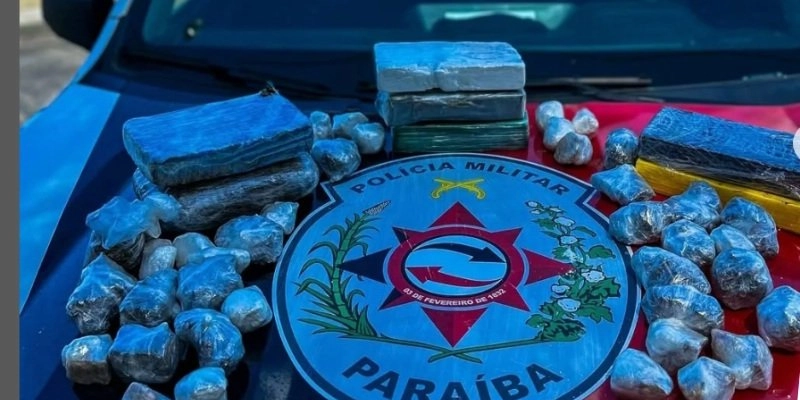 Ação da PM resulta na apreensão de 10 kg de drogas e prejuízo milionário ao tráfico na PB