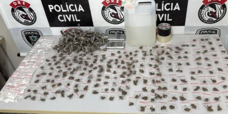 Polícia Civil prende individuo com drogas no interior do estado