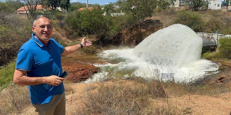 Evasão com 9 m³ por segundo das águas do Rio São Francisco foi liberada em Sousa com destino ao RN; Veja Video