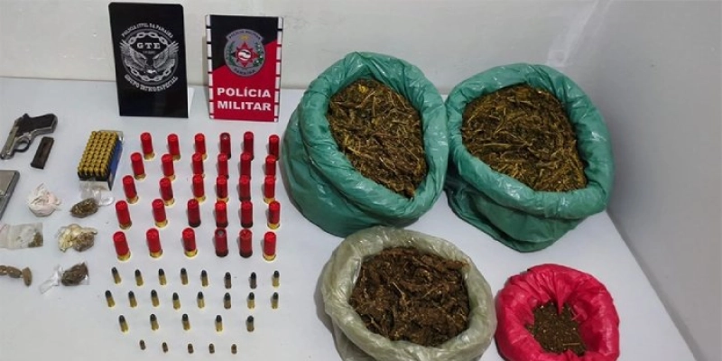Ação conjunta entre Polícias Militar e Civil apreende drogas no interior da PB