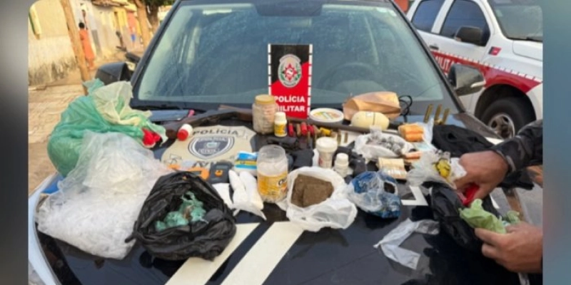 Operação realizada pelas Polícias resulta na prisão de traficante e na apreensão de vasto material ilícito