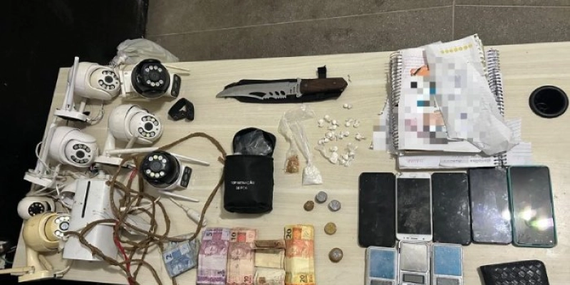 PM apreende material do tráfico com acusado que tem extensa ficha criminal em Cajazeiras