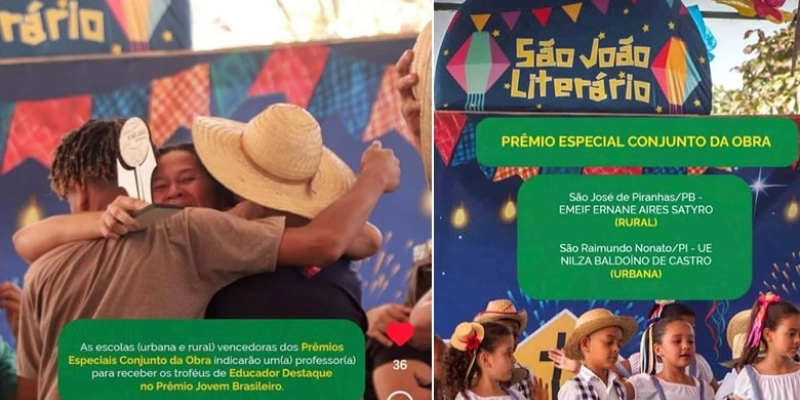 Escola de São José de Piranhas vence prêmio em três categorias no São João Literário