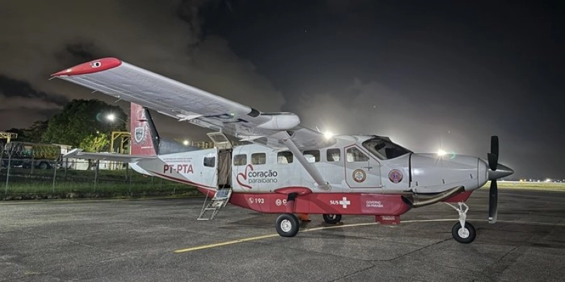 Governo da Paraíba realiza transporte aeromédico de adolescente para transplante de medula no Paraná