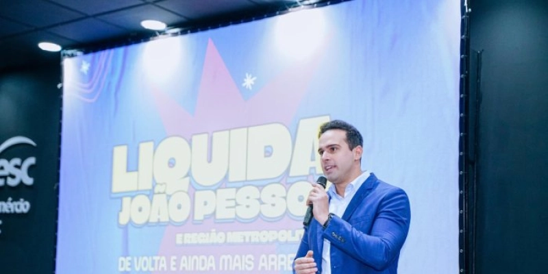 Lucas Ribeiro destaca apoio do Governo da Paraíba ao comércio durante lançamento da Liquida João Pessoa