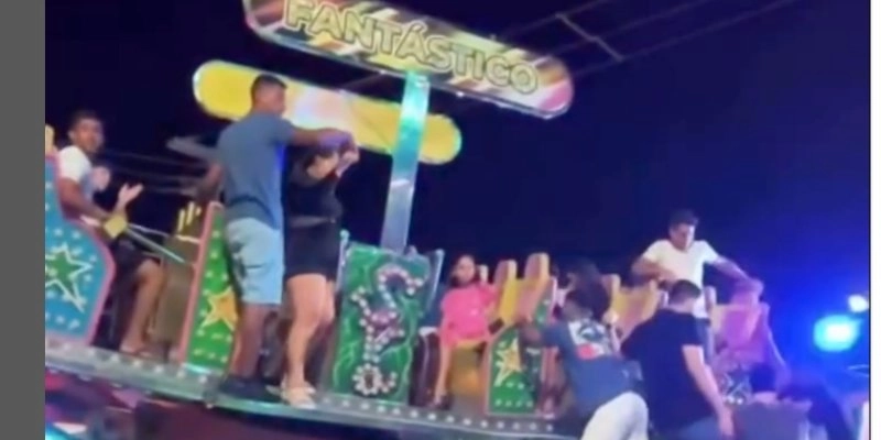 Brinquedo apresenta falha e causa pânico durante festa da Padroeira em Sousa; Imagens