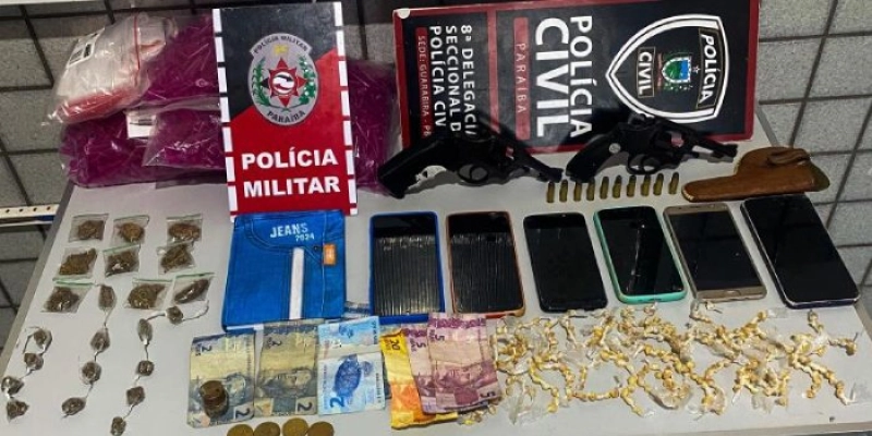 Operação conjunta desarticula tráfico de drogas, no interior da Paraíba
