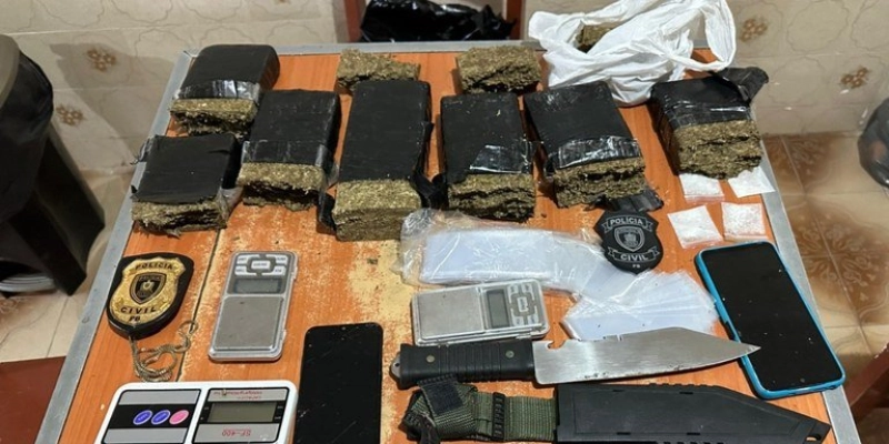 Polícia Civil prende homem e apreende adolescente por tráfico de drogas