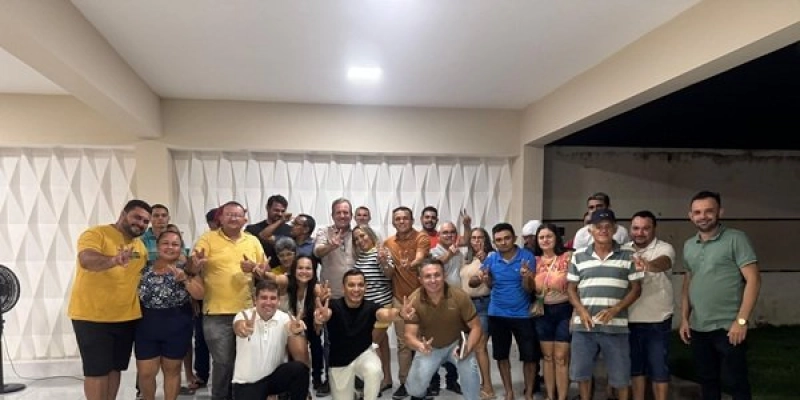 Pré-candidato a deputado federal, Fábio Tyrone, recebe apoio de Tibério Limeira e da vereadora Jailma Carvalho