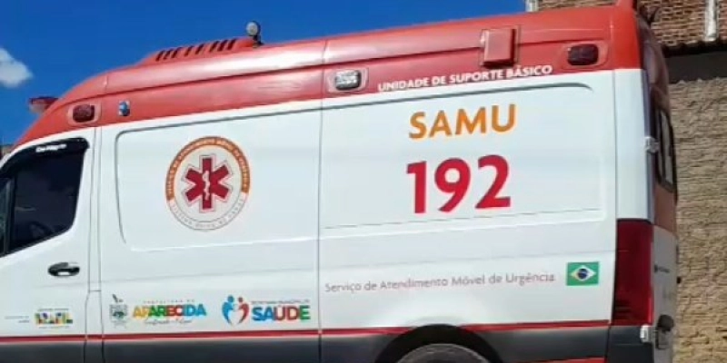 SAMU e Corpo de Bombeiros atendem ocorrência envolvendo homem em surto psicótico em Aparecida