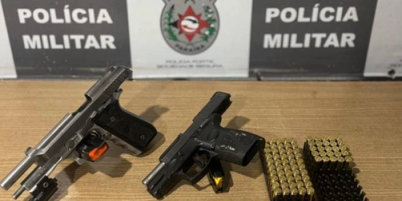 Operação da Polícia Militar prende suspeito armado com duas pistolas na Paraíba