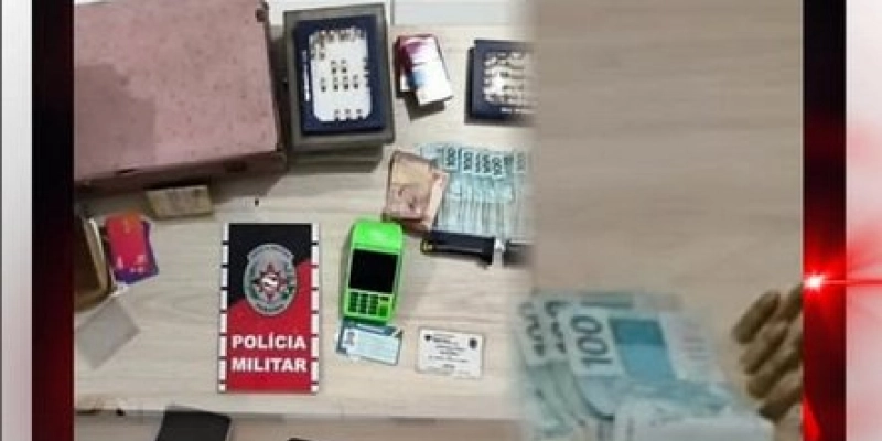 PM prende assaltantes, recupera parte dos bens e apreende pistola, entre Cajazeiras e São João do Rio do Peixe