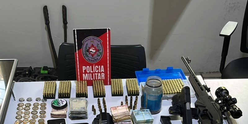 Polícia apreende armas de fogo, droga, grande quantidade de munições, dinheiro e produtos furtados em São Bento