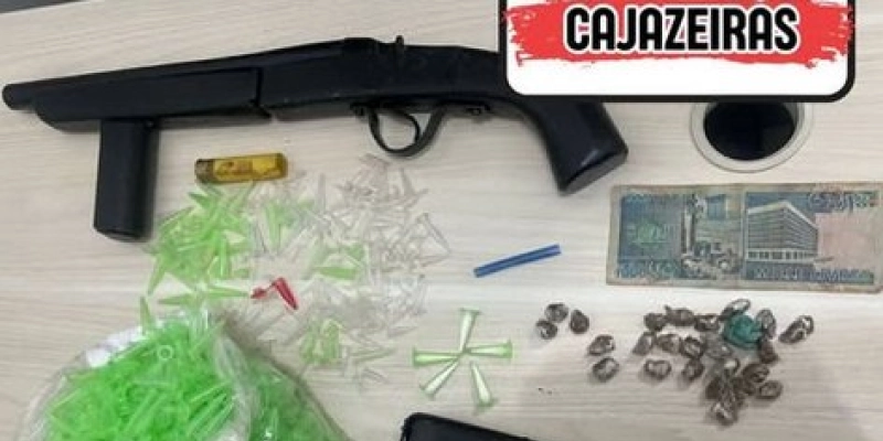 Polícia Militar apreende arma de fogo e drogas em residência, após suicídio, em Cajazeiras