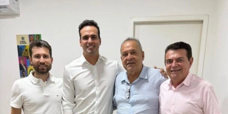 Reunião entre Michel Henrique, Lucas Ribeiro e o prefeito Dr. Joni garante investimento e acelera obras em Salgado de São Félix