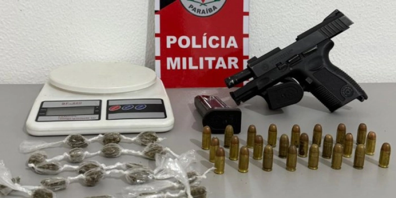 Trio é preso com arma e drogas durante ação na cidade de Santa Luzia
