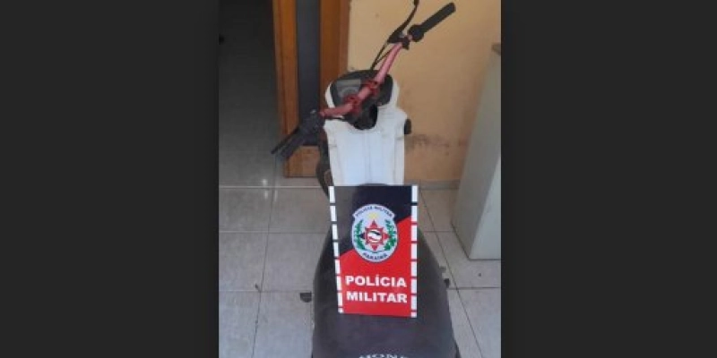 Polícia Militar recupera motocicleta adulterada após perseguição, no Sertão