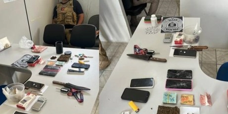 Ação da Polícia Civil combate tráfico e resulta em três prisões no Sertão da Paraíba